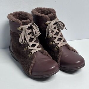 Spenco Deschutes River Boot Ankle Bootie Fur Lined Women's Size 8D